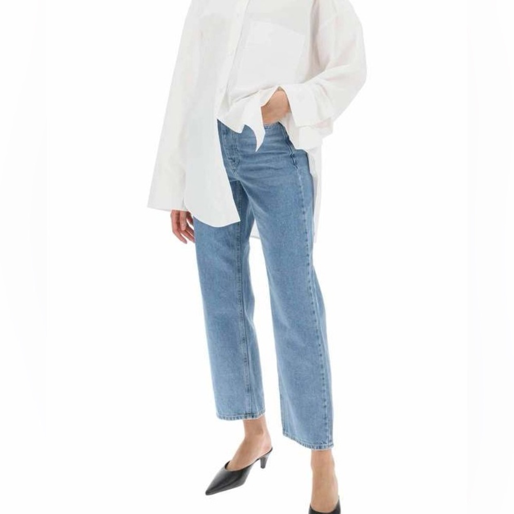 Straight denim jeans